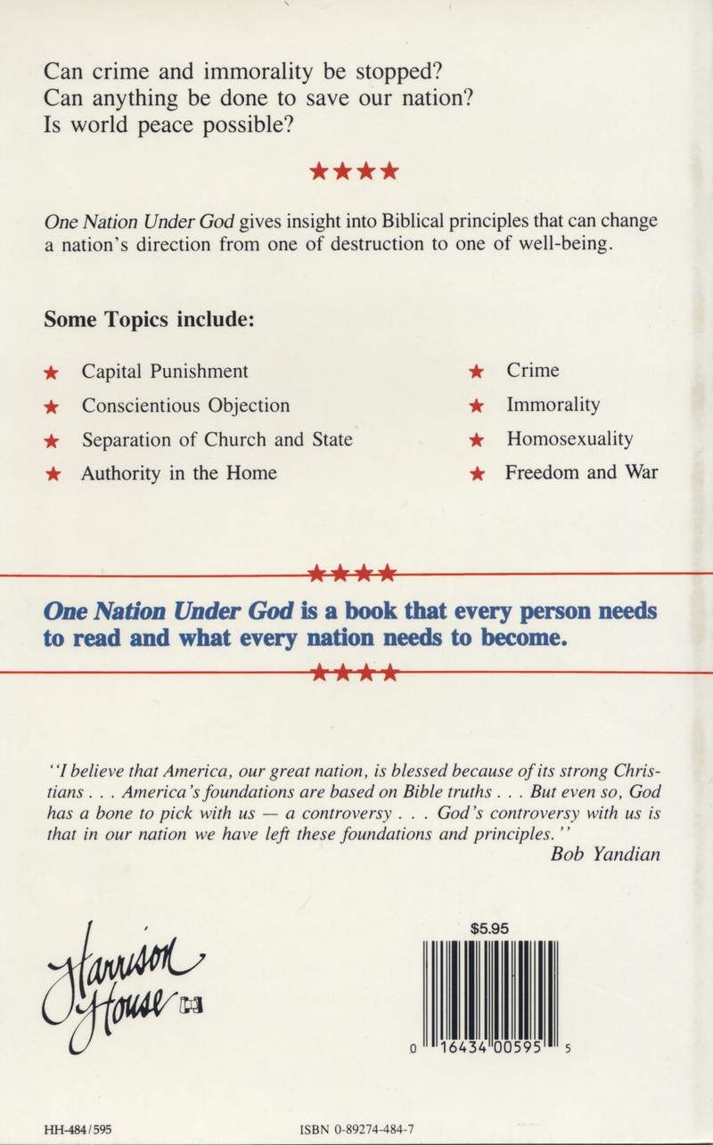 Englische Bücher - Bob Yandian: One Nation under God