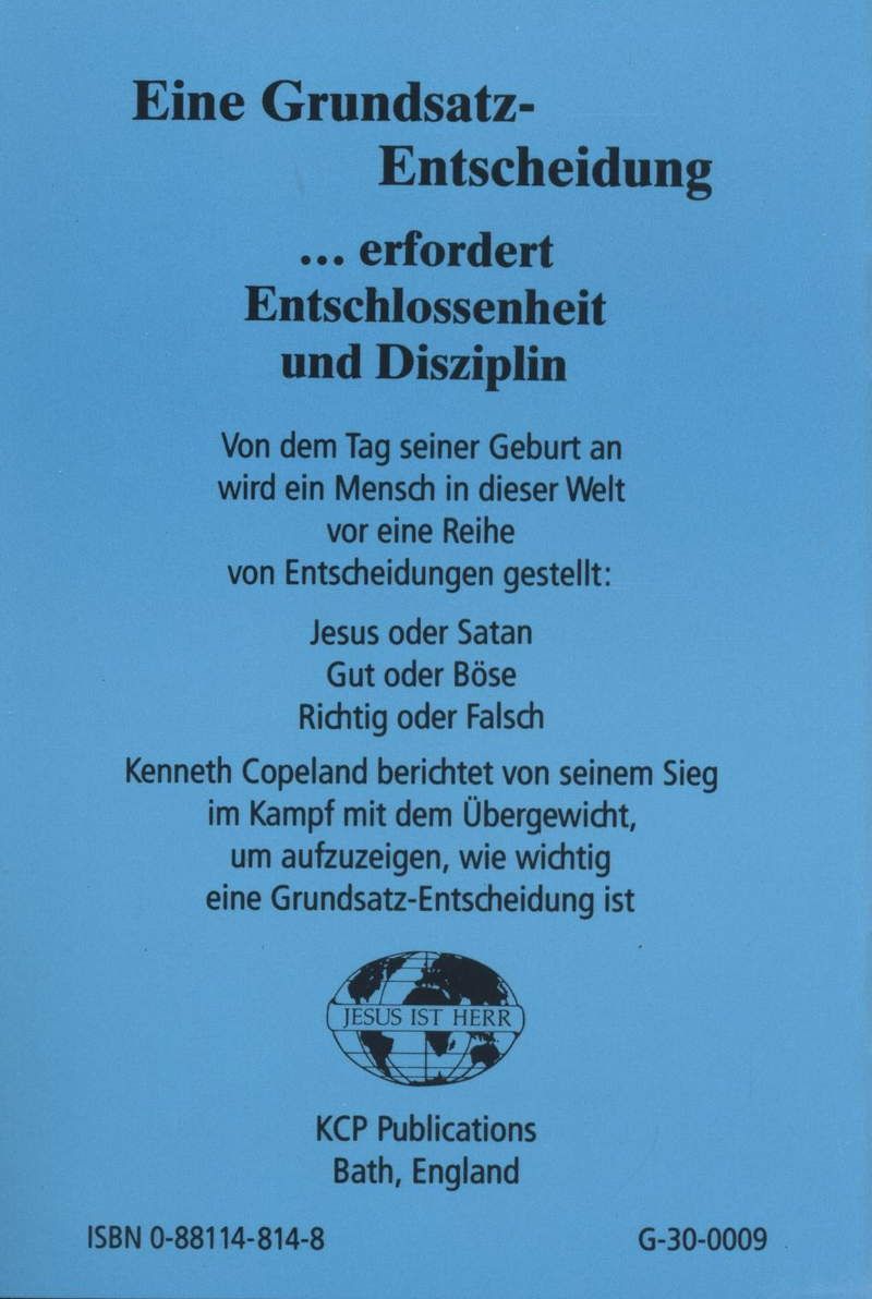 Büchersortiment - Minibücher - Sonderangebote - Kenneth Copeland: Die Entscheidung liegt bei dir