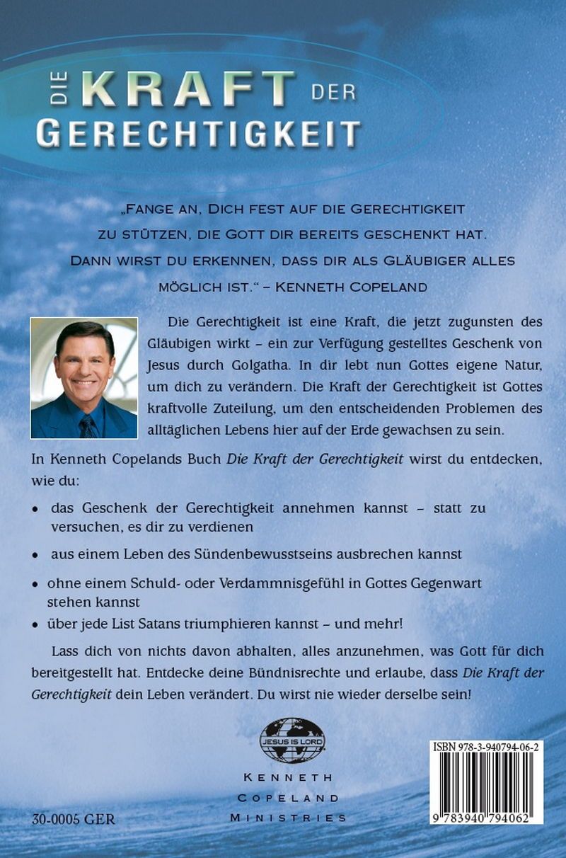 Büchersortiment - Kenneth Copeland: Die Kraft der Gerechtigkeit