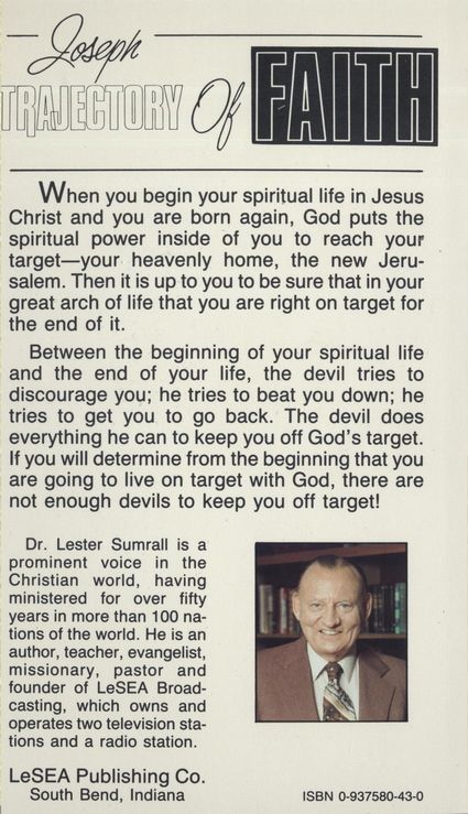 Englische Bücher - Lester Sumrall: Joseph - Trajectory of Faith