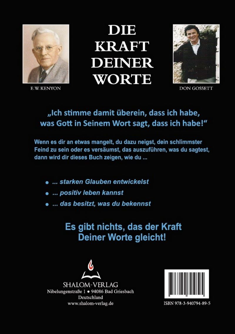 Büchersortiment - E.W. Kenyon & Don Gossett - Die Kraft deiner Worte