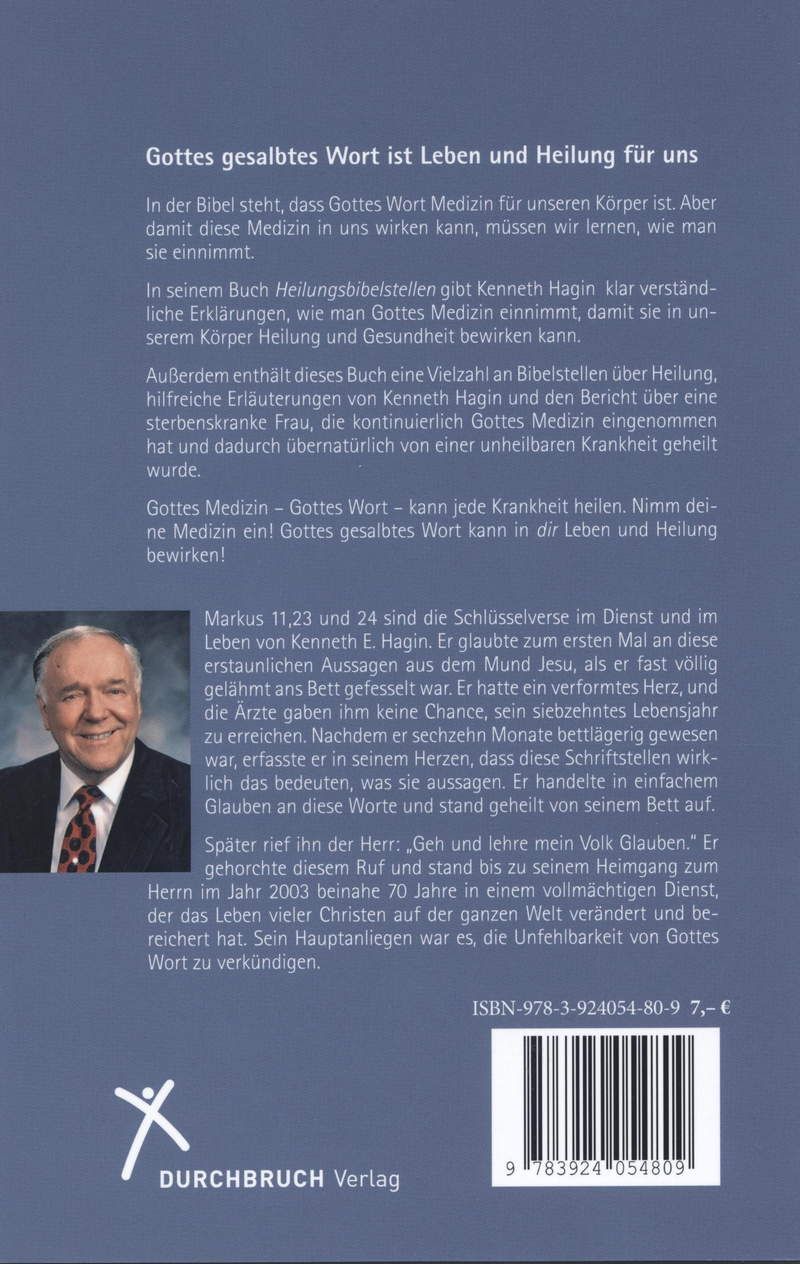 Büchersortiment - Kenneth E. Hagin: Heilungsbibelstellen