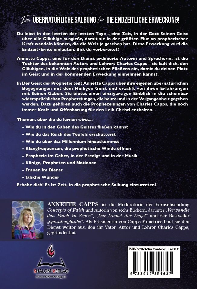Büchersortiment - Neuerscheinungen - Annette Capps: Der Geist der Prophetie