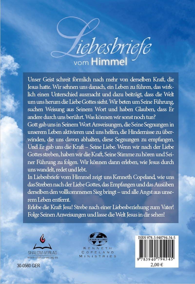 Büchersortiment - Minibücher - Kenneth Copeland: Liebesbriefe vom Himmel