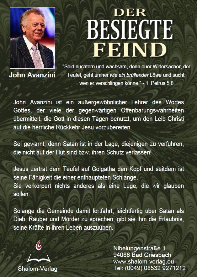 Hörbücher Deutsch - John Avanzini: Der besiegte Feind (1 CD)