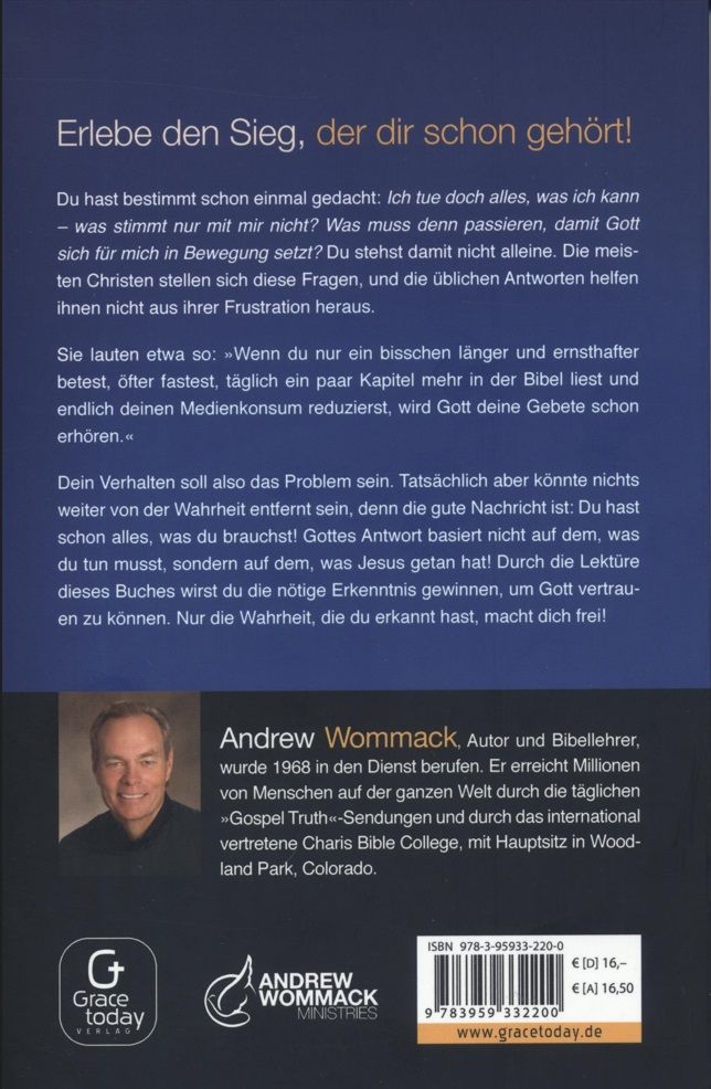 Büchersortiment - Andrew Wommack: Du hast schon alles, was du brauchst