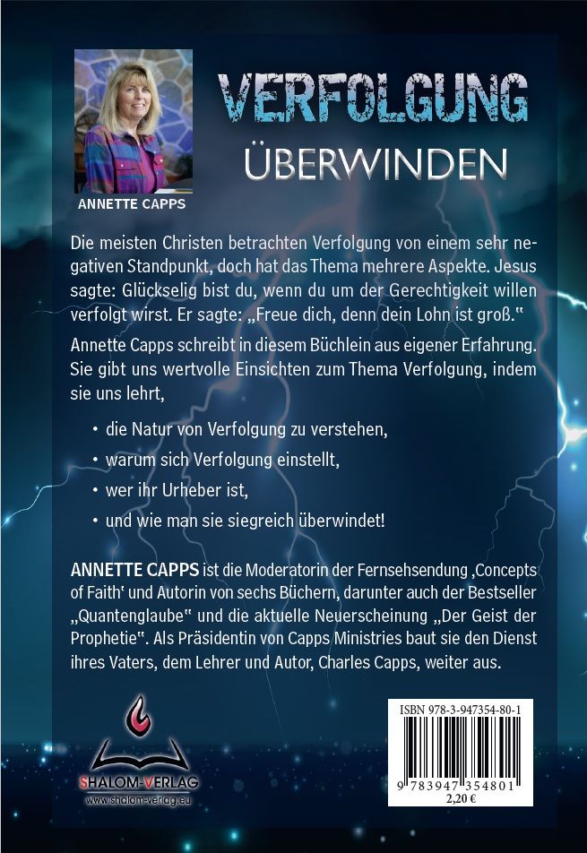 Büchersortiment - Minibücher - Neuerscheinungen - Annette Capps: Verfolgung überwinden