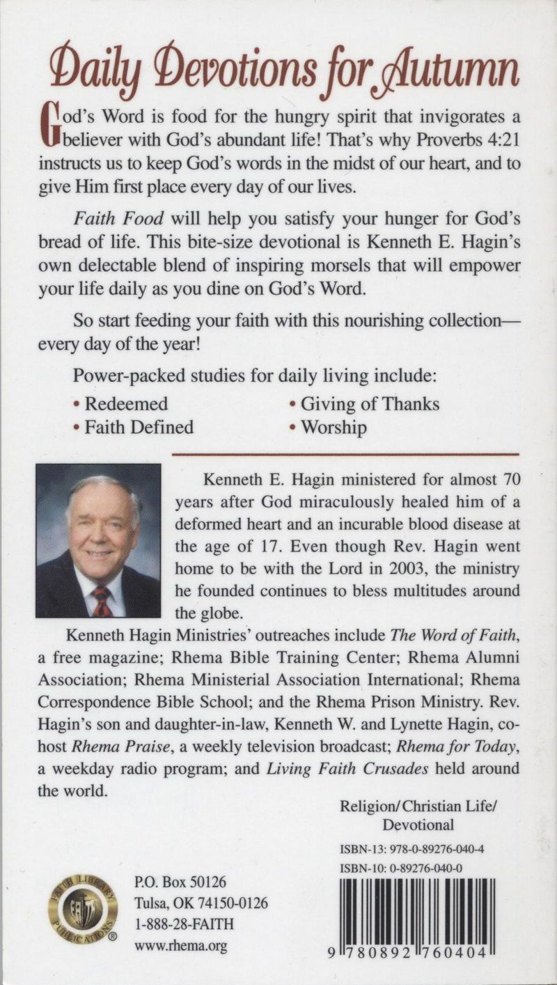 Englische Bücher - Kenneth E. Hagin: Faith Food: Autumn