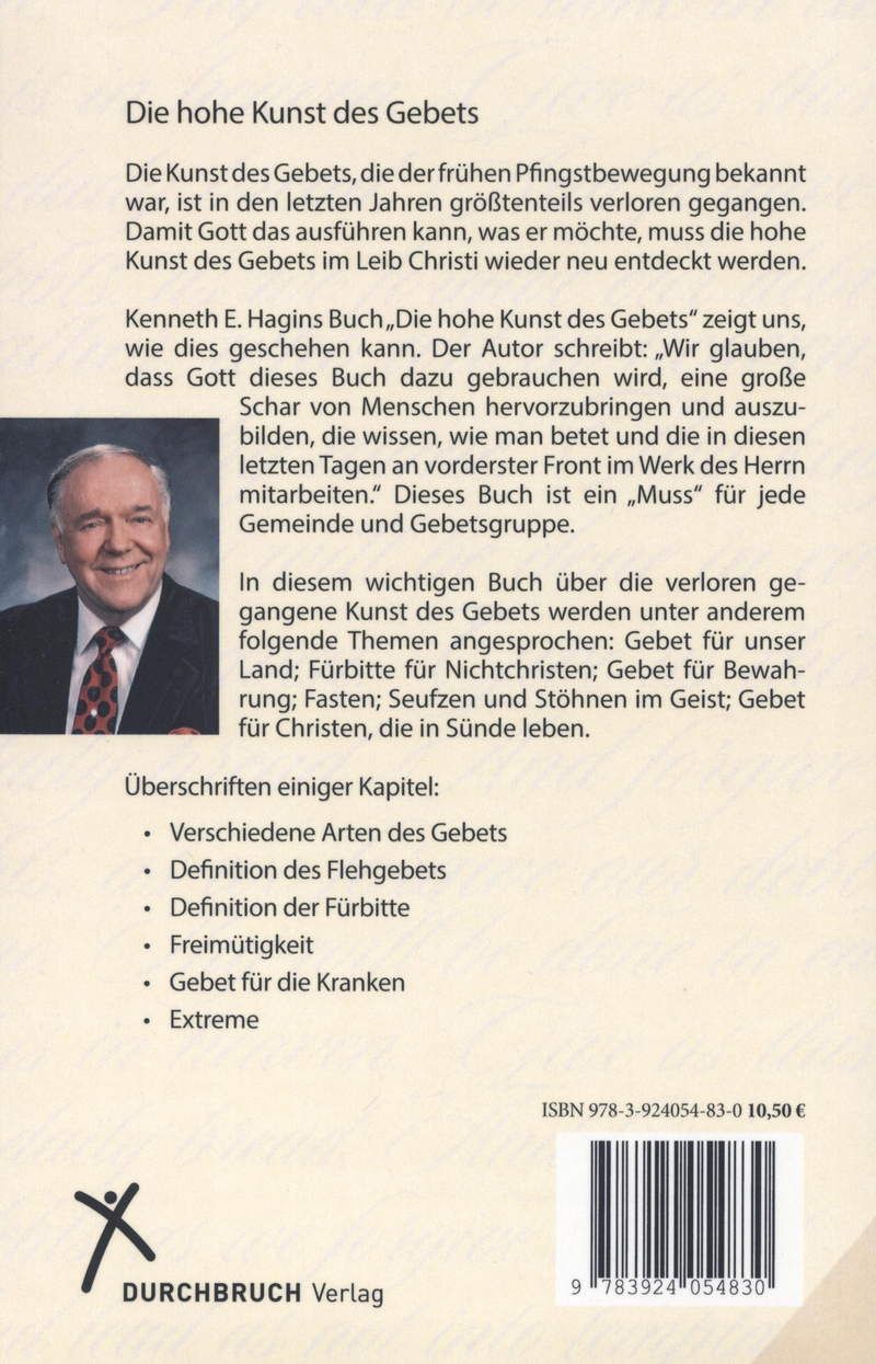 Büchersortiment - Kenneth E. Hagin: Die hohe Kunst des Gebets