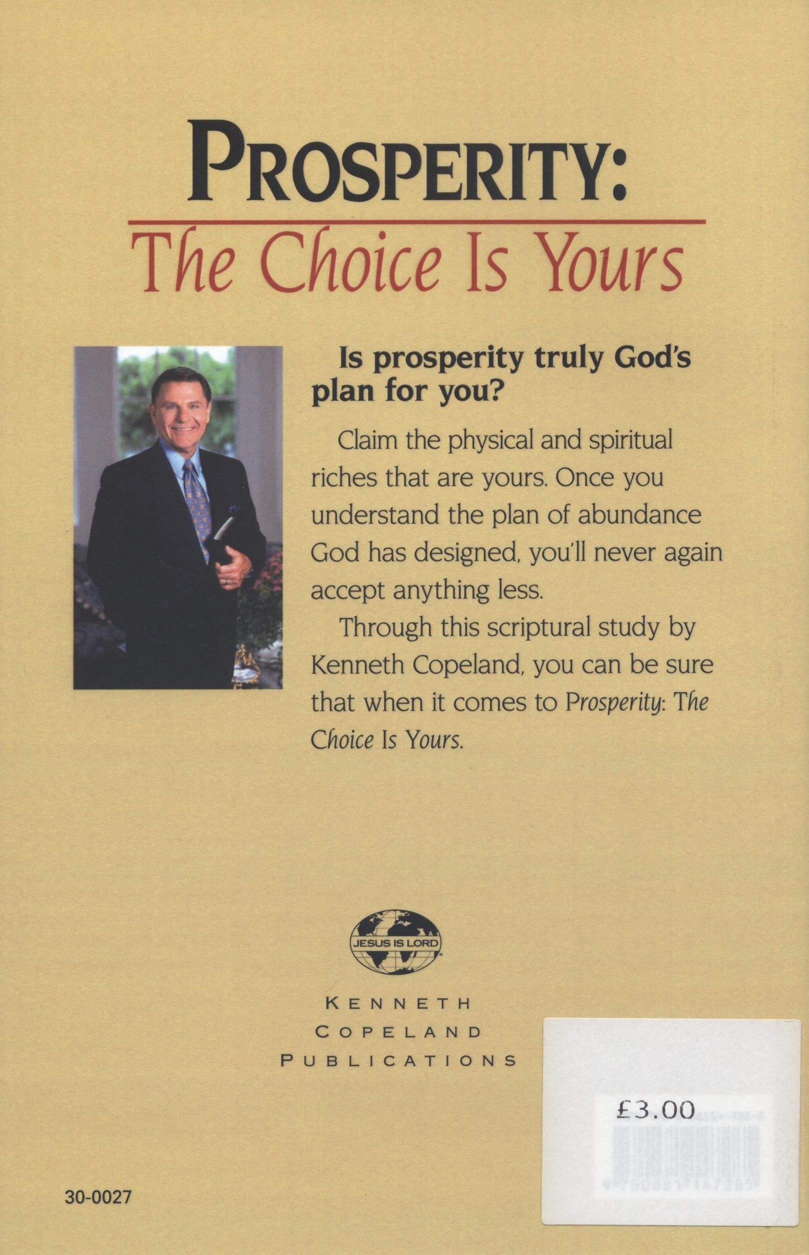 Englische Bücher - Kenneth Copeland: Prosperity - The Coice Is Yours