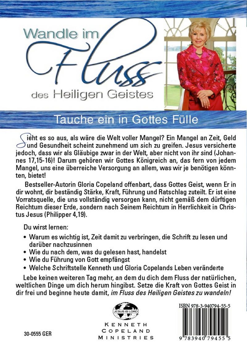 Büchersortiment - Minibücher - Gloria Copeland: Wandle im Fluss des Heiligen Geistes