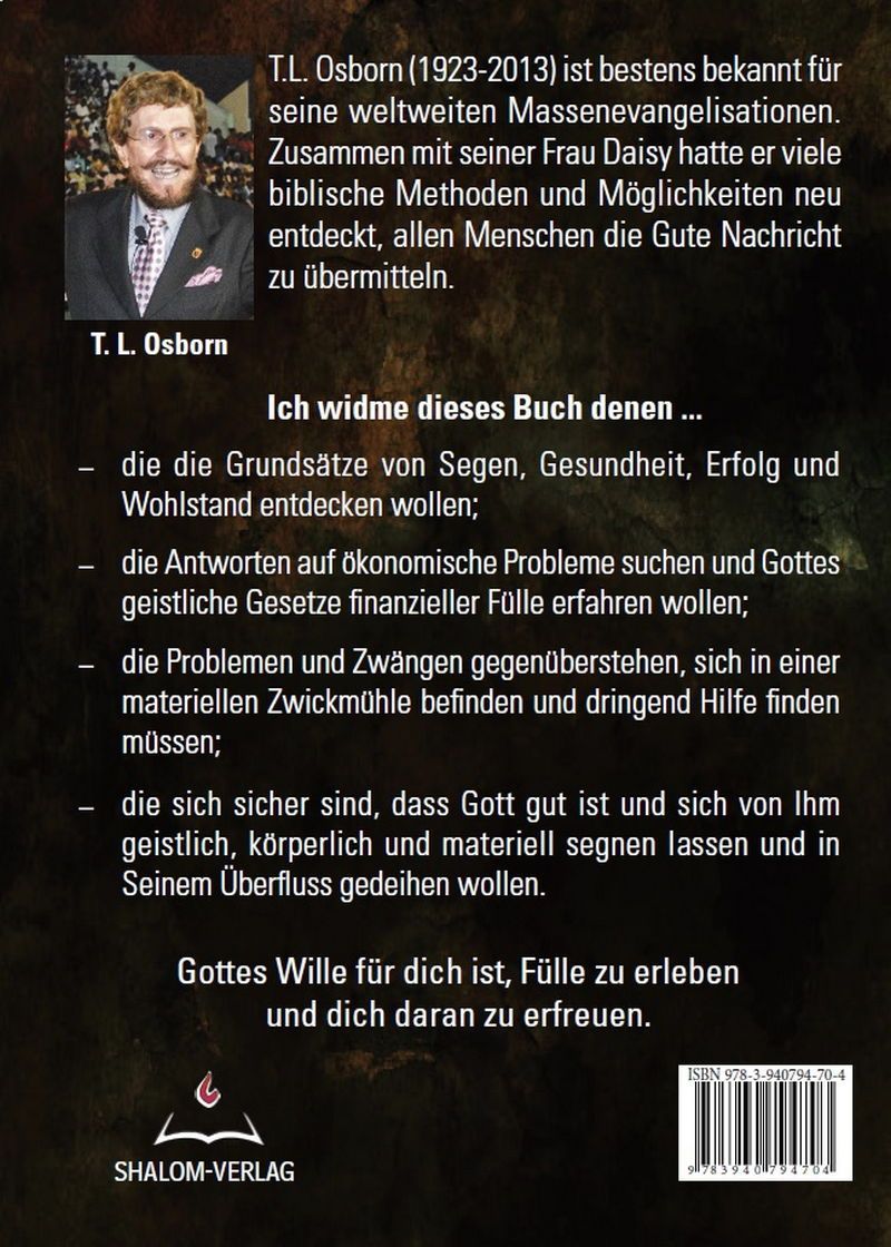 Büchersortiment - T.L. Osborn: Gottes Bund der Fülle