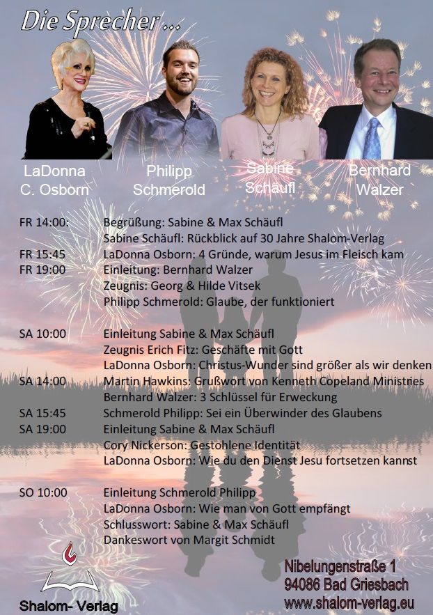 Konferenzen - 5. Shalom-Konferenz (Jubiläum - 30 Jahre)