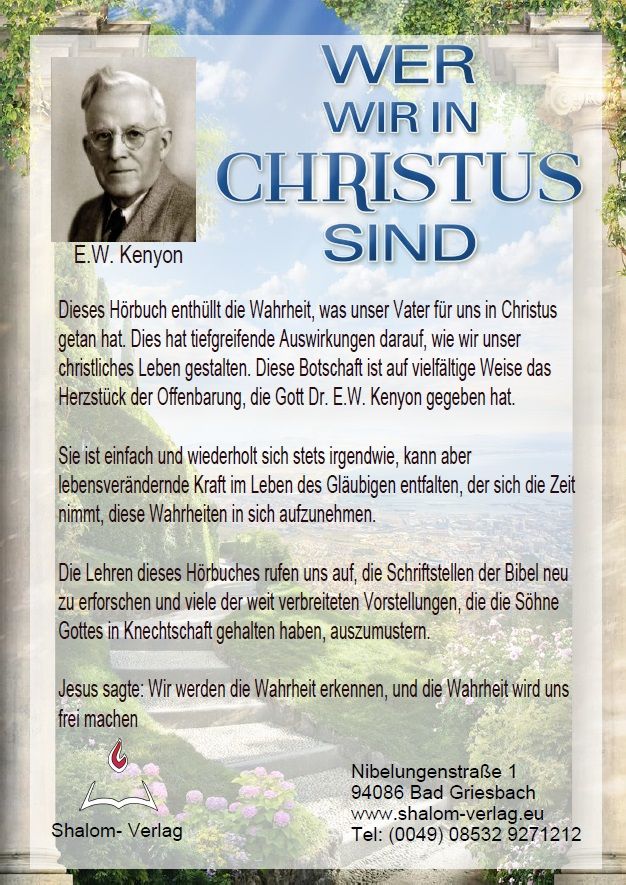 Hörbücher Deutsch - E.W. Kenyon: Wer wir in Christus sind (2 CDs)