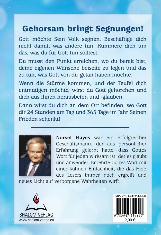 Büchersortiment - Minibücher - Norvel Hayes: Der Segen des Gehorsams