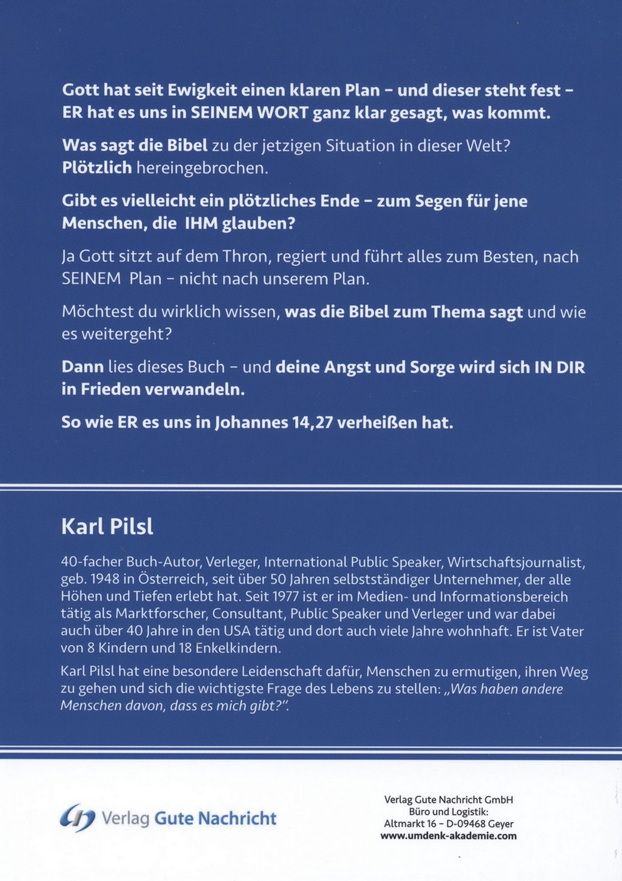 Büchersortiment - Karl Pilsl: Gottes Plan steht fest