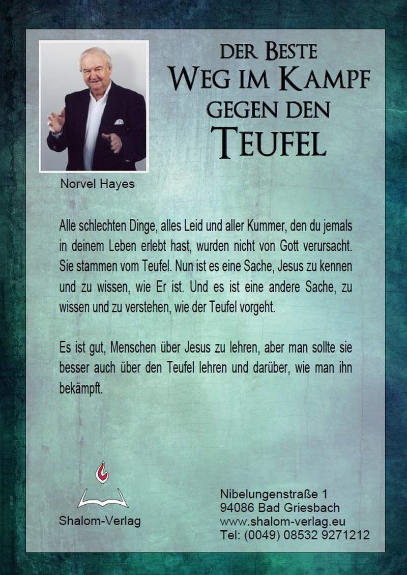 Hörbücher Deutsch - Norvel Hayes: Der beste Weg im Kampf gegen den Teufel (1 CD)