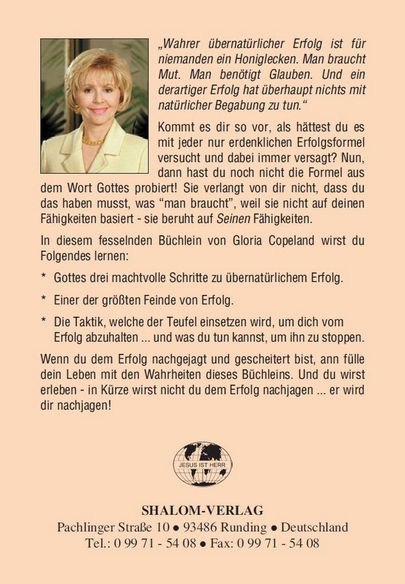 Büchersortiment - Minibücher - Gloria Copeland: Gottes Erfolgsformel