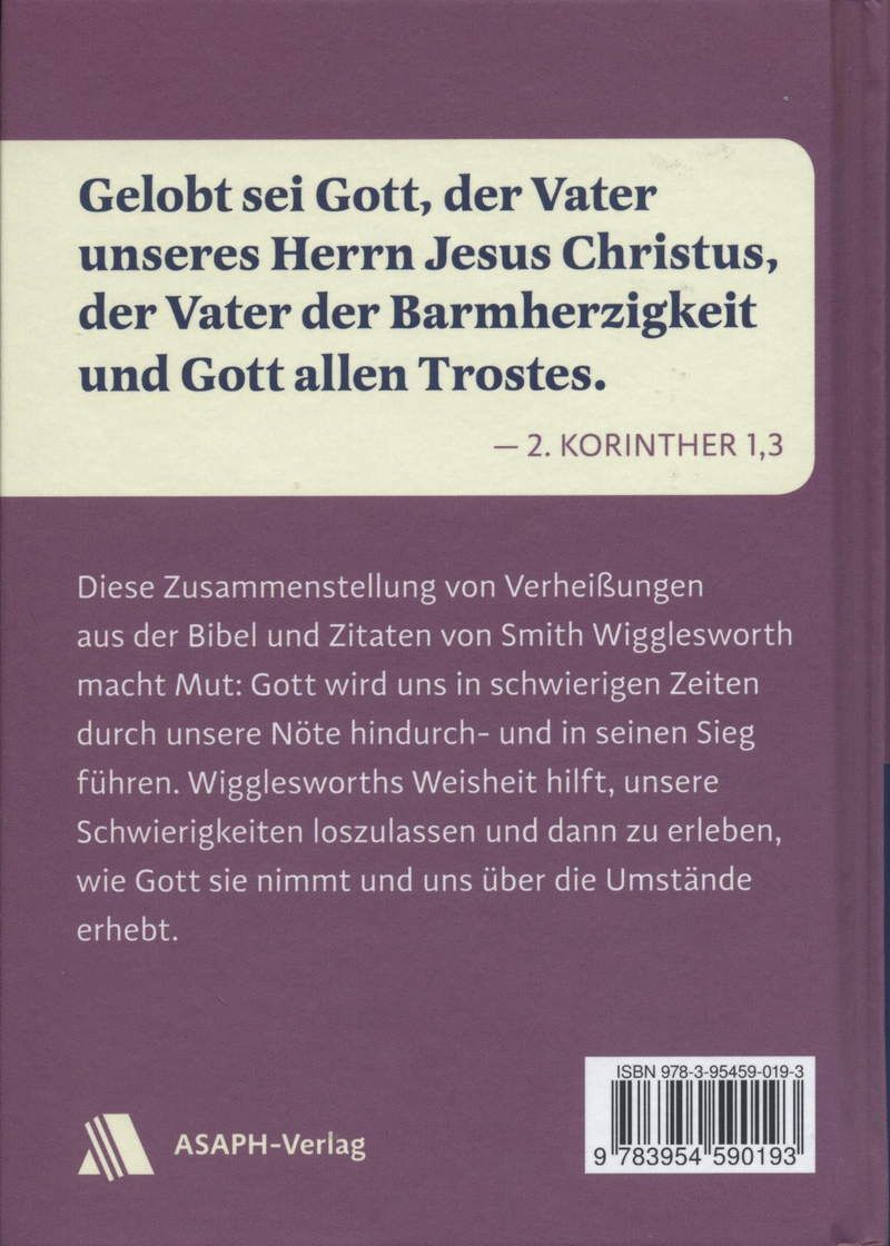 Büchersortiment - Smith Wigglesworth: Biblische Verheißungen für Trost und Heilung