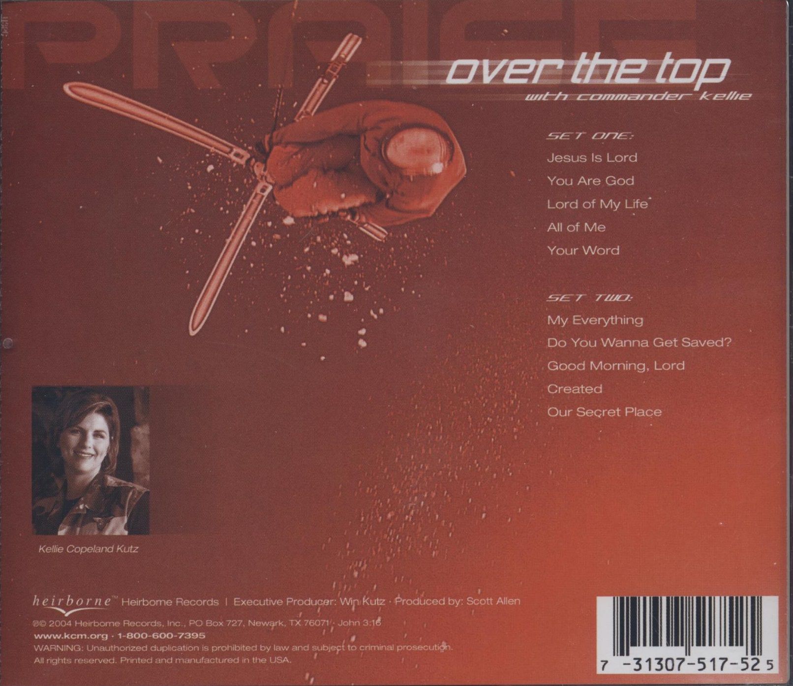 Commander Kellie: Over the Top  (CD)