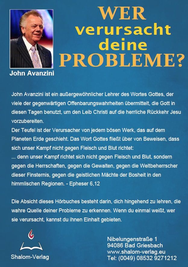 Hörbücher Deutsch - John Avanzini: Wer verursacht deine Probleme? (1 CD)