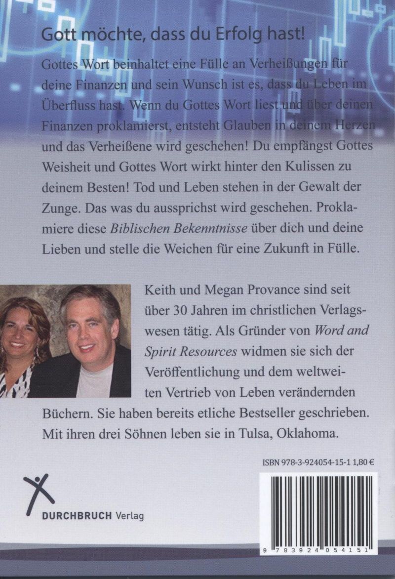 Büchersortiment - Minibücher - Keith & Megan Provance: Biblische Bekenntnisse für Finanzen