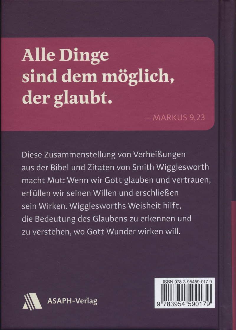 Büchersortiment - Smith Wigglesworth: Biblische Verheißungen für Glauben und Wunder