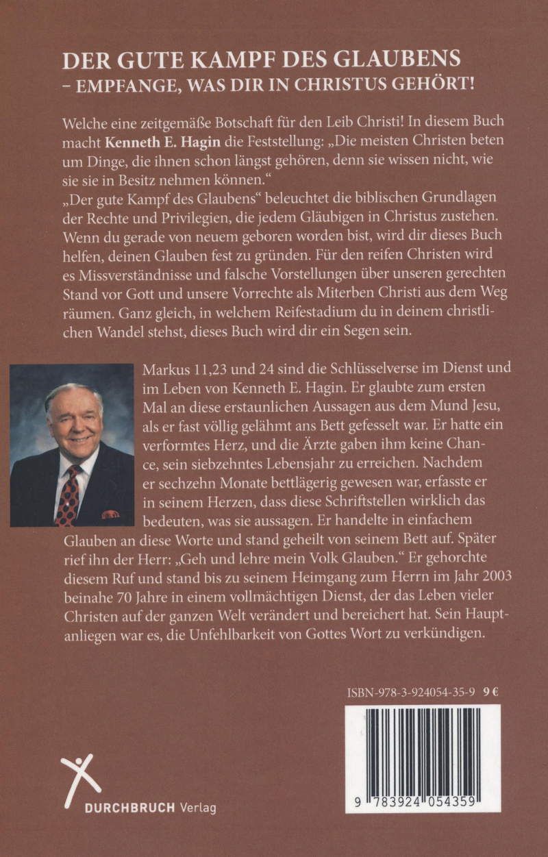 Büchersortiment - Kenneth E. Hagin: Der gute Kampf des Glaubens