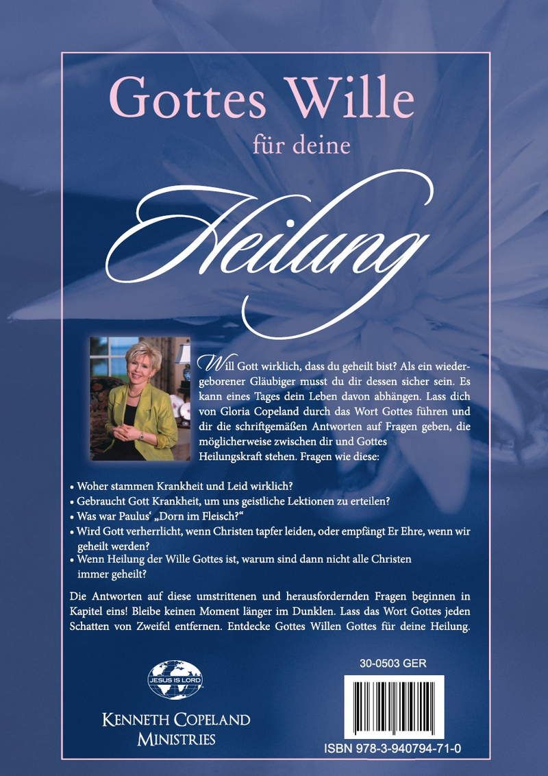 Büchersortiment - Gloria Copeland: Gottes Wille für deine Heilung