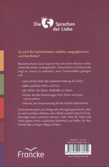 Büchersortiment - Gary Chapman: Die 5 Sprachen der Liebe für Familien