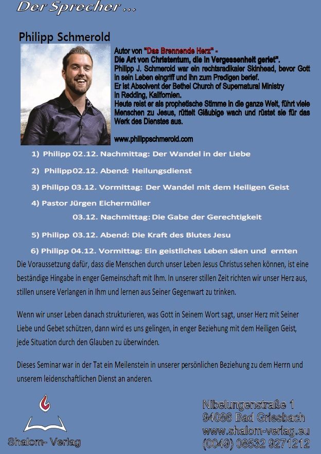 Konferenzen - 3. Shalom-Seminar (Dezember 2016)