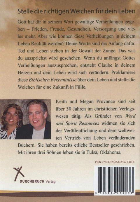 Büchersortiment - Minibücher - Keith & Megan Provance: Biblische Bekenntnisse für ein siegreiches Leben