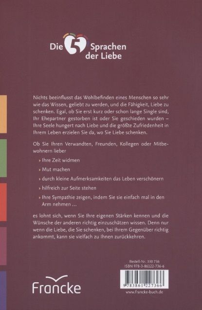 Büchersortiment - Gary Chapman: Die 5 Sprachen der Liebe für Singles