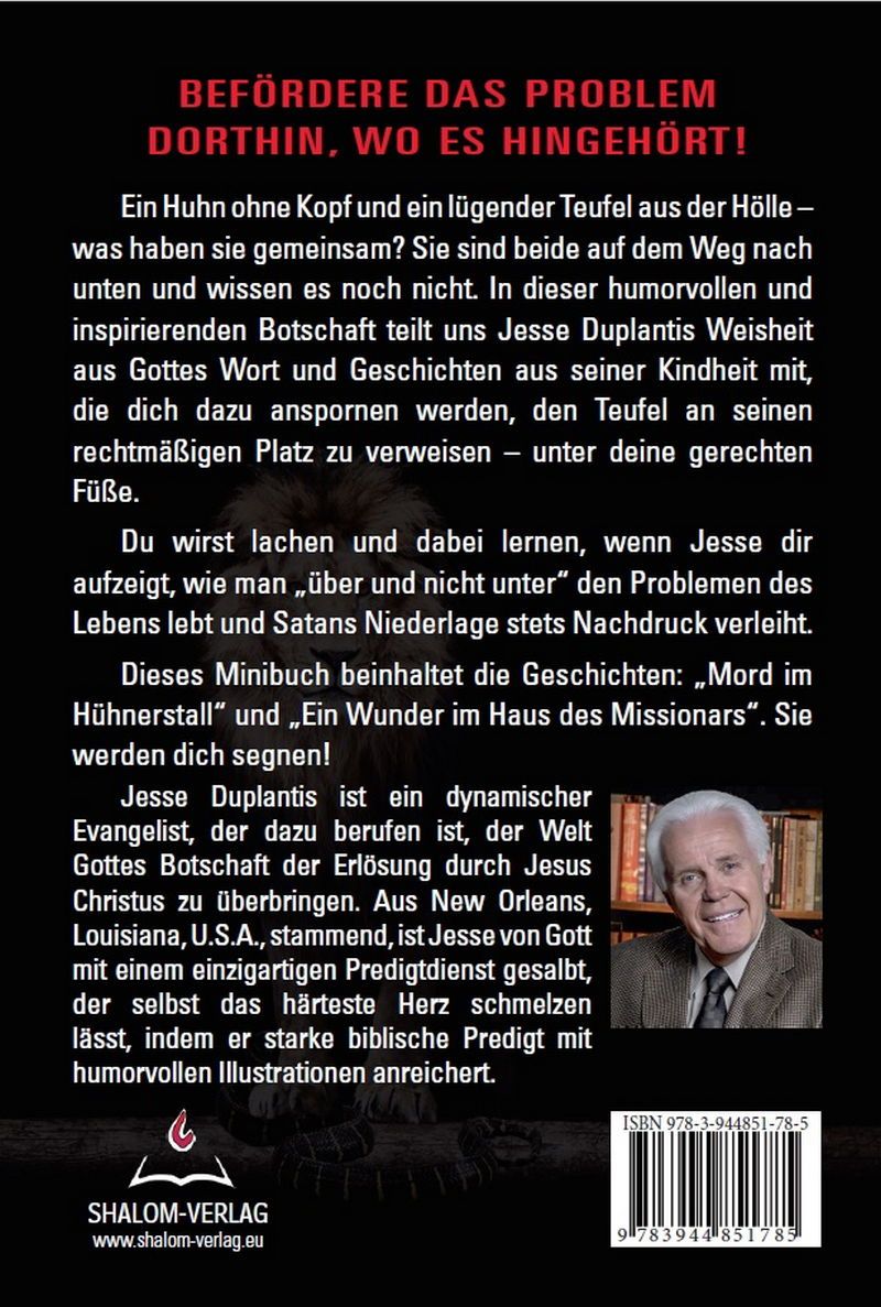 Büchersortiment - Minibücher - Jesse Duplantis: Halte deinen Fuß auf dem Nacken des Teufels