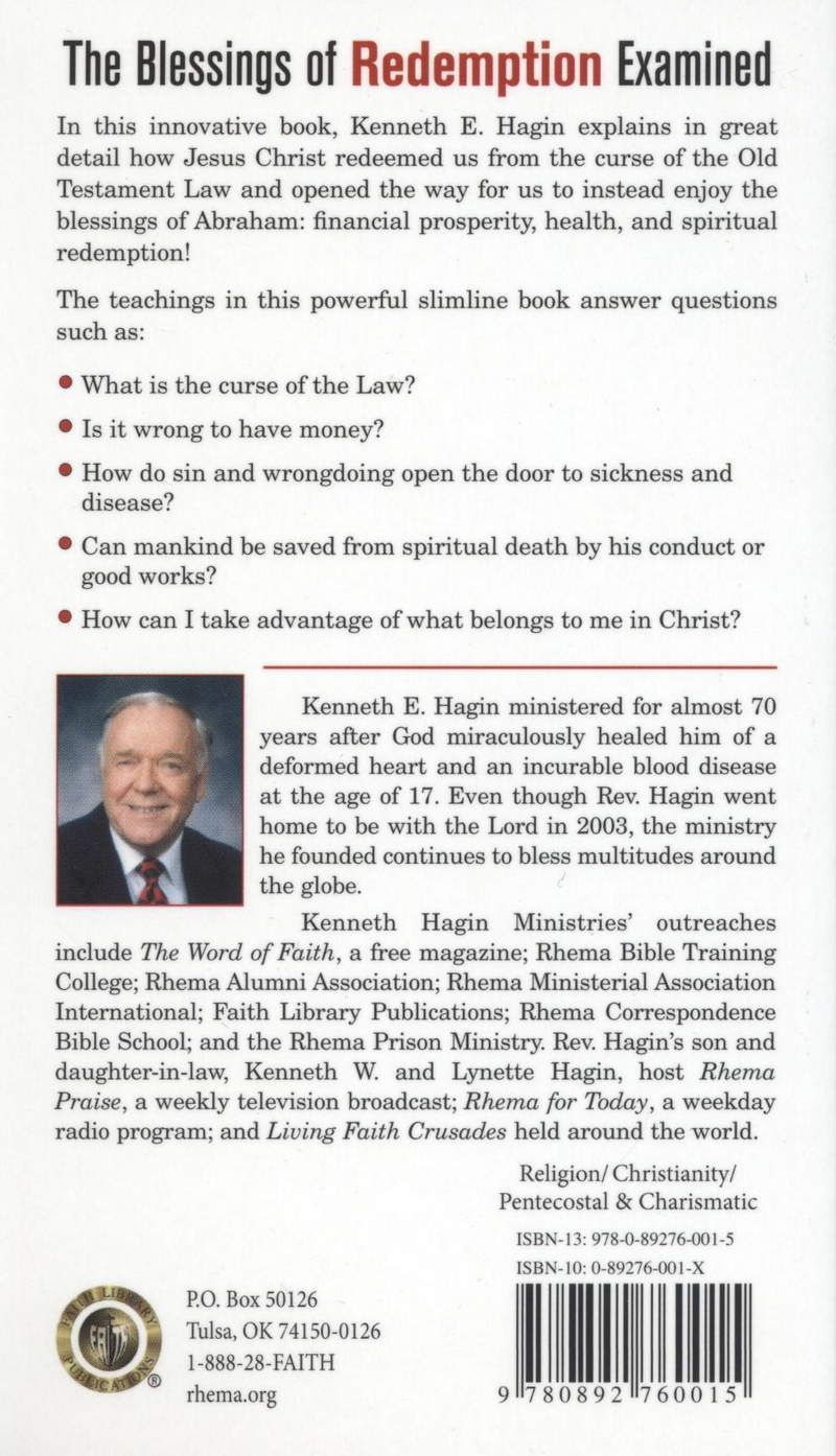 Englische Bücher - Kenneth E. Hagin: Redeemed - from Poverty, Sickness & Death