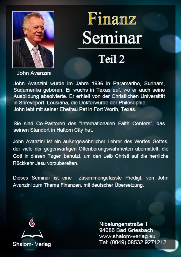 Konferenzen - John Avanzini: Finanz-Seminar 2 (4 CD)