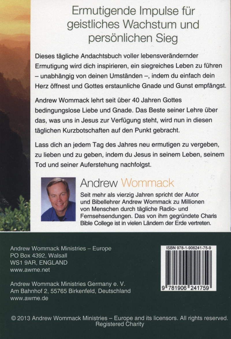 Büchersortiment - Andachtsbücher - Andrew Wommack: Jeden Tag mit Jesus