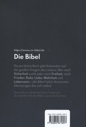 Elberfelder Bibel - Das Neue Testament und Psalmen (Zweiter Teil)