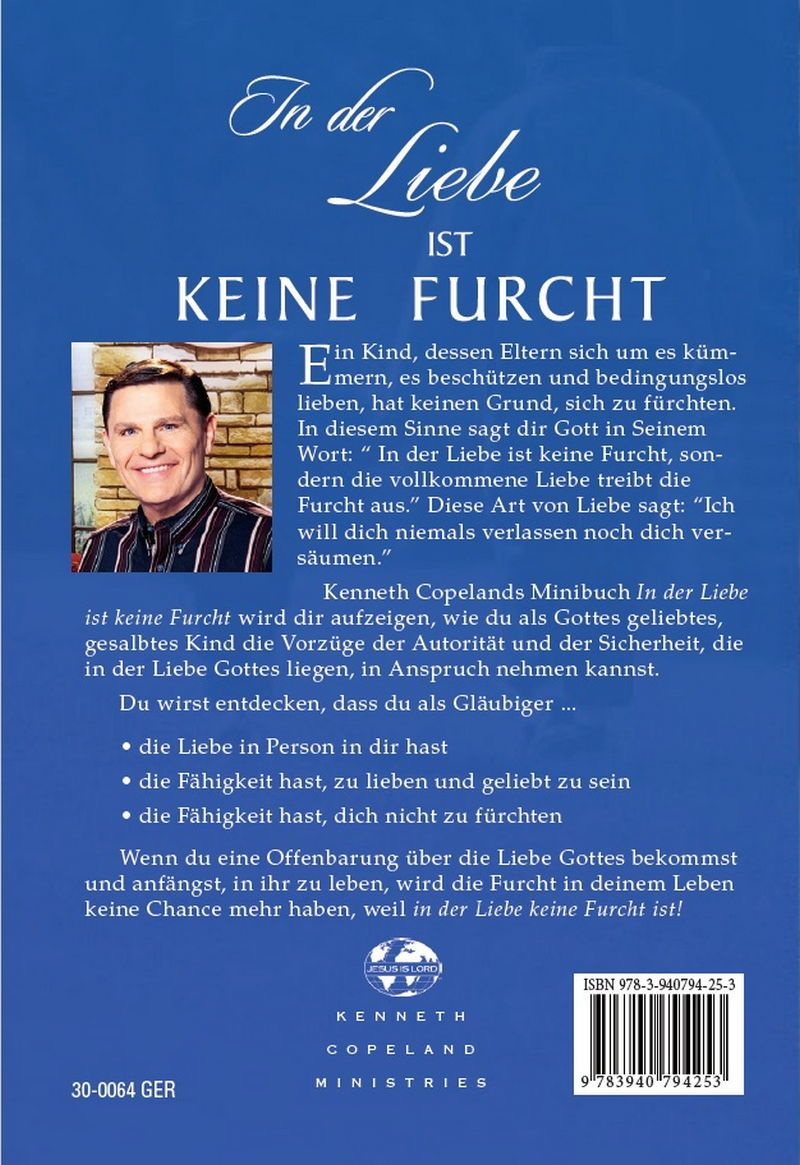 Büchersortiment - Minibücher - Kenneth Copeland: In der Liebe ist keine Furcht