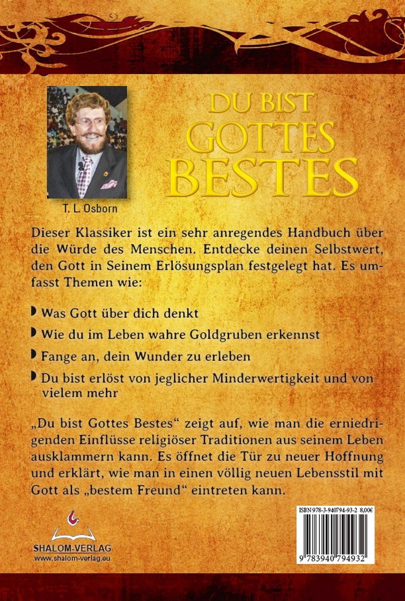 Büchersortiment - T.L. Osborn: Du bist Gottes Bestes!