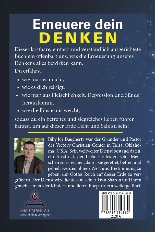 Büchersortiment - Minibücher - Neuerscheinungen - Billy Joe Daugherty: Erneuere dein Denken