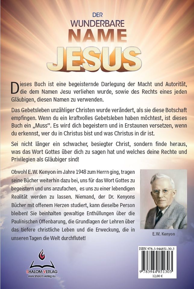 E.W. Kenyon: Der wunderbare Name Jesus