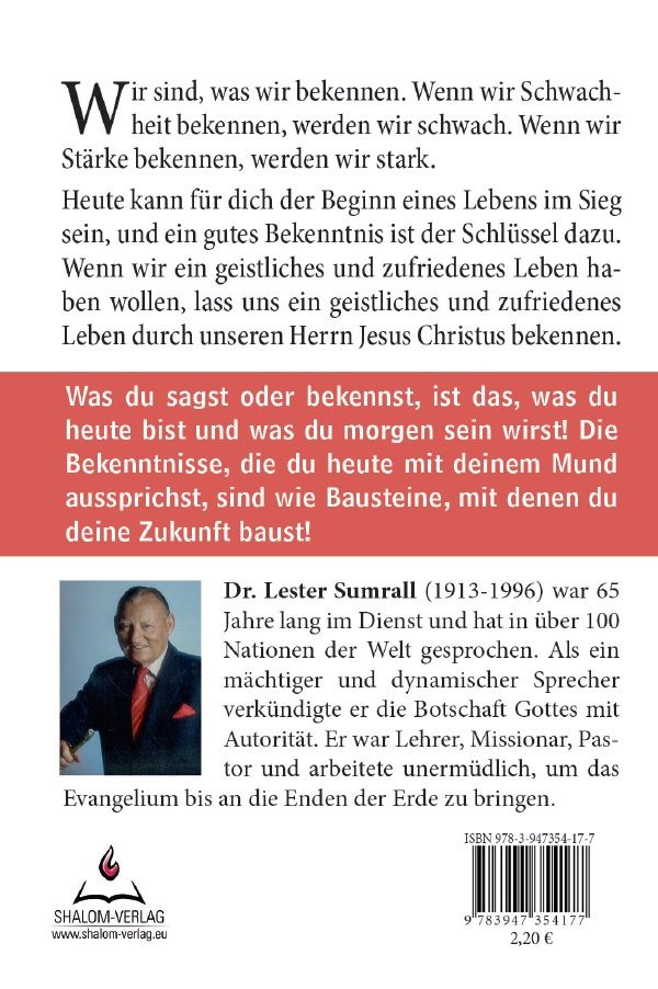 Büchersortiment - Minibücher - Neuerscheinungen - Lester Sumrall: Ich bekenne