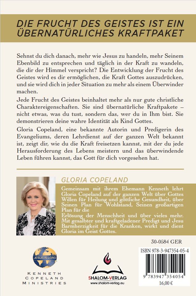 Büchersortiment - Neuerscheinungen - Gloria Copeland:  In der Frucht des Geistes leben