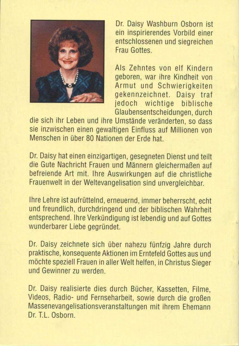 Büchersortiment - Minibücher - Sonderangebote - Daisy Osborn: Die Frau Gottes